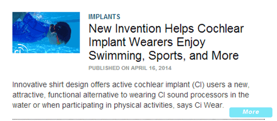 New invention Helps cochlear implant wears